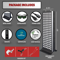 EXESAS 120 LED, 600W Dual-Chip, Red Light Therapy Device for Full Body, 4-Wavelengths Infrared LED Panel for Skin, Weight, Pain, Wellness