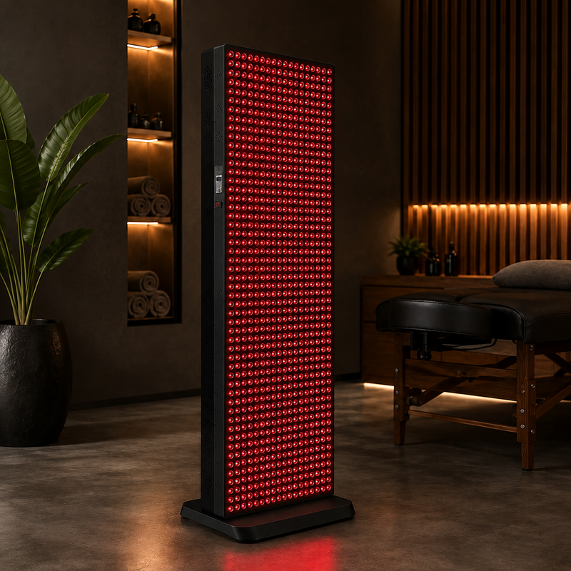 EXESAS    1008 LED, 5040W Dual-Chip, Red Light Therapy Device for Full Body, 4-Wavelengths Infrared LED Panel for Skin, Weight, Pain, Wellness