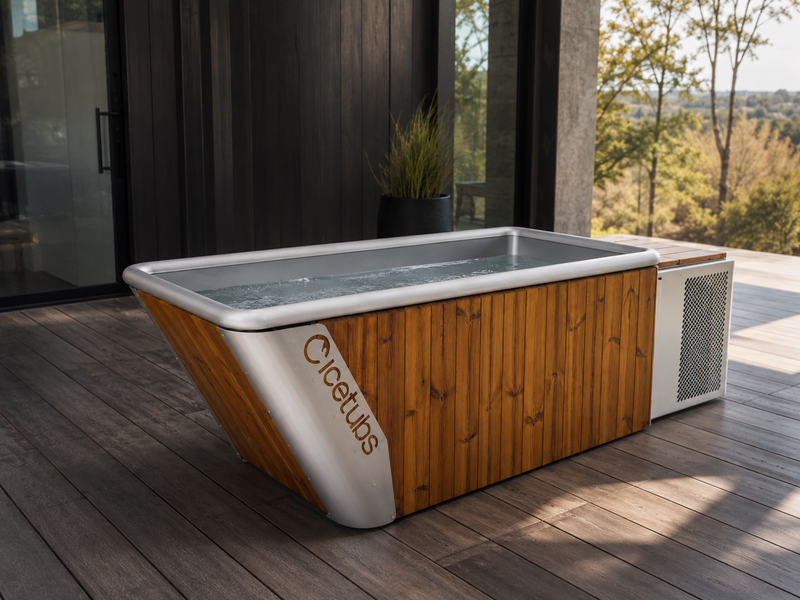 Icetubs IceBath Thermowood And Stainless Steel Cold Therapy Immersion Bath
